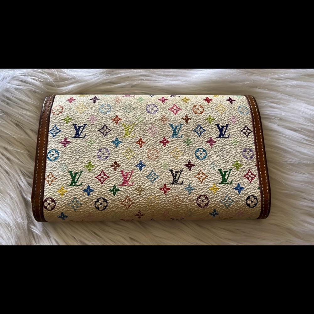💯% Authentic Louis Vuitton Multicolor Tri-Fold Wallet - Picture 2 of 9